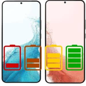 illustration de la recharge du Samsung Galaxy S22 ou S22 +