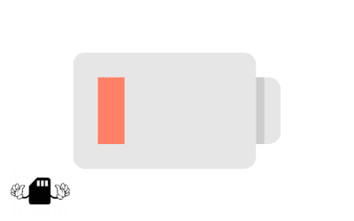 Vérifier son niveau de batterie avant de partager sa connexion