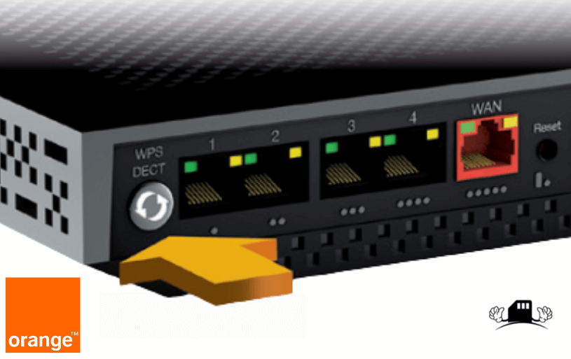 Bouton WPS sur la Livebox Play Orange