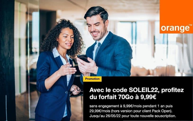 Dernière semaine pour profiter de l’offre Orange 70 Go à seulement 9,99€ !