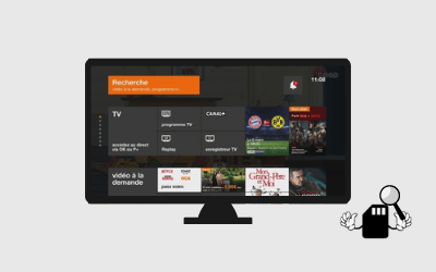 Fonction de recherche dans les replay Orange