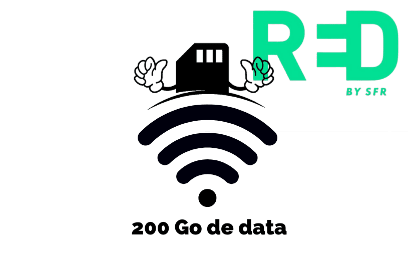 enveloppe data du forfait red 200 go