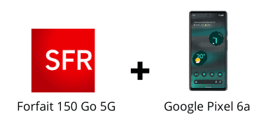 Logo SFR offre google pixel 6a