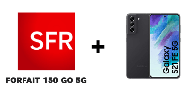 Offre SFR forfait 150 Go 5G avec Galaxy S21 FE 5G à 1€