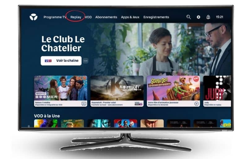 Se rendre sur les replays Bouygues Telecom via la bbox