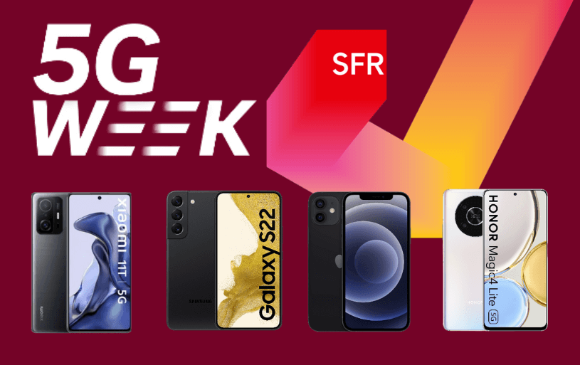 5G Week : 4 smartphones 5G à partir de 1€ !