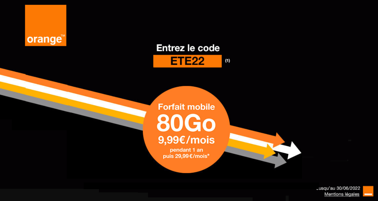 Le forfait 80 Go d'Orange