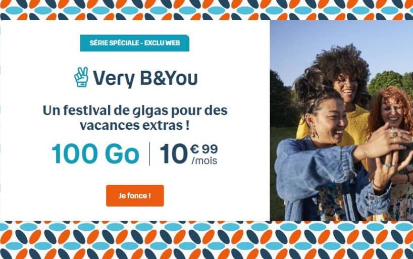 B&You gâte ses utilisateurs avec un forfait 100 Go à -65% !