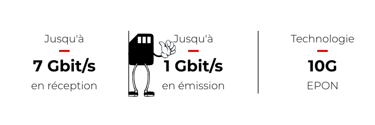 Les débits internet de la Fibre Free Pro