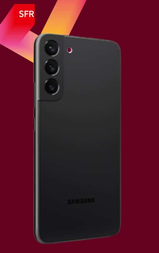 Samsung Galaxy S22 avec la 5G Week SFR, vue arrière