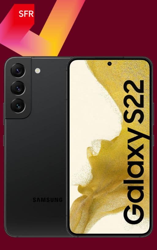 Samsung Galaxy S22 vue de face, SFR 5G Week