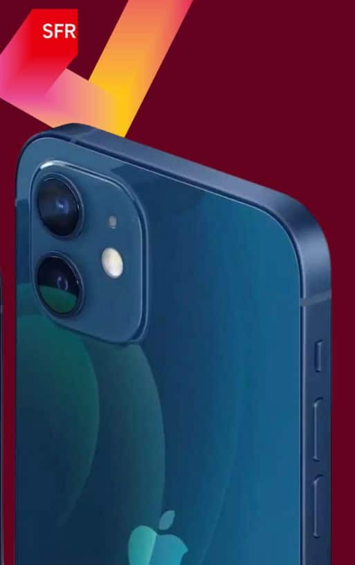 iPhone 12 vue de côté, 5G Week SFR
