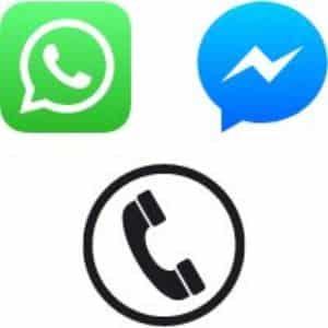 Appeler avec Messenger et WhatsApp