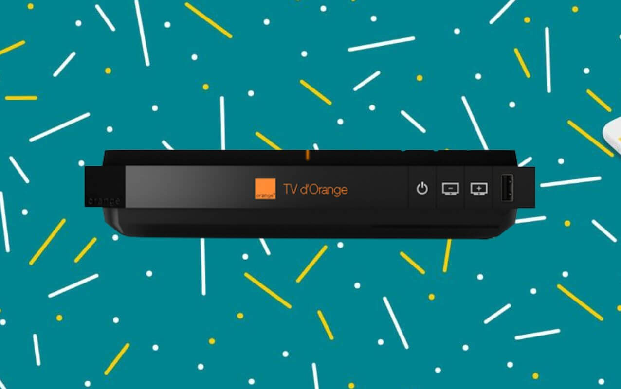 Offre boîte Sosh : décodeur TV4 orange vue de face