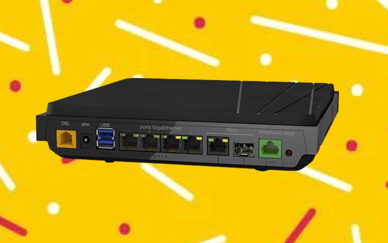 Offre boîte Sosh : vue arrière de la Livebox 4