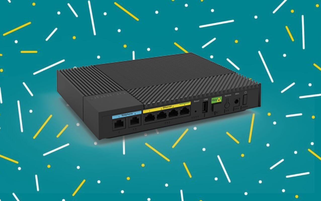 Offre boîte Sosh : vue arrière de la Livebox 5