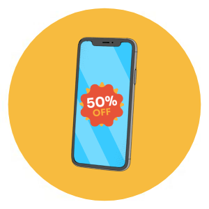 Pictogramme promotion forfait mobile