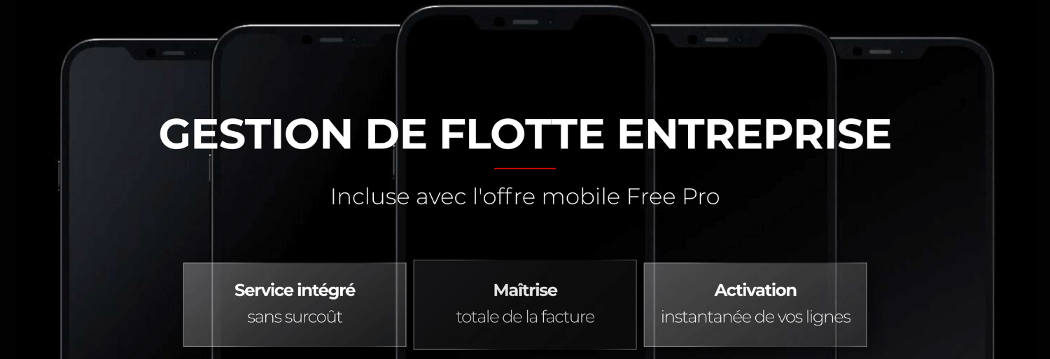 Gestion de flotte mobile Free pro