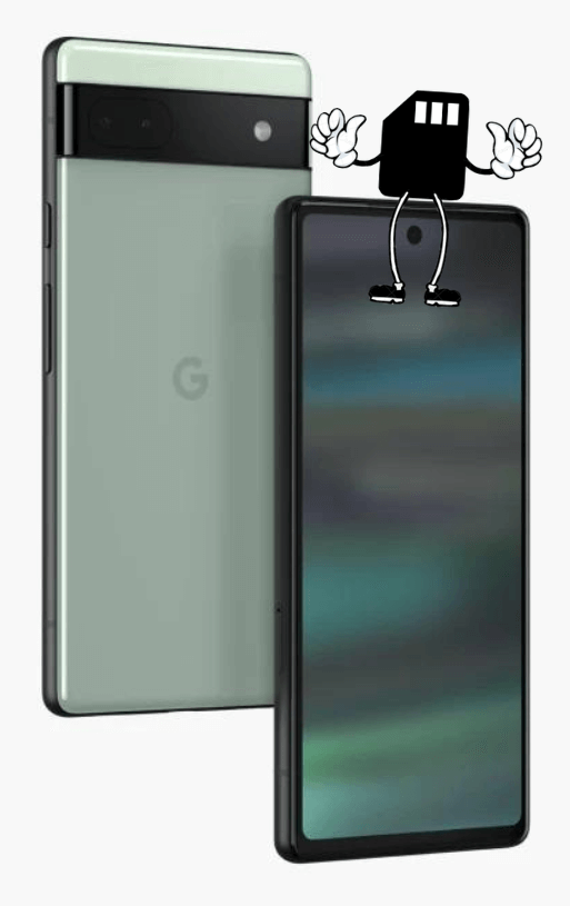 Google pixel a6 face avant, sfr