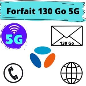 Le forfait 130 Go compatible 5G de B&You