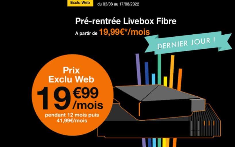 Dernier jour pour profiter de l’offre box Black rentrée d’Orange !
