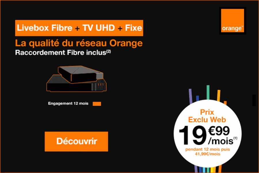 La Livebox d'Orange à 19,99€ par mois