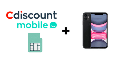 Logo forfait Cdiscount avec iphone 11