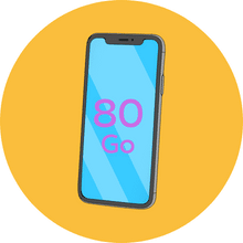 Forfait mobile 80 Go