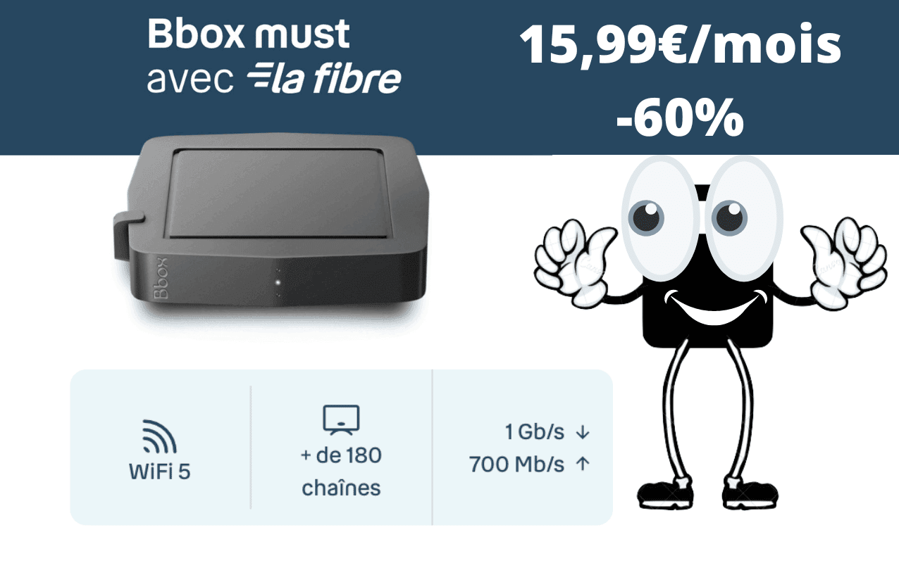 Promo Bouygues télécom : 300€ de réduction sur la Bbox Must