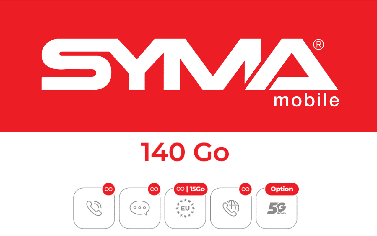 La nouvelle offre 140 Go à 12,99 €/mois SYMA