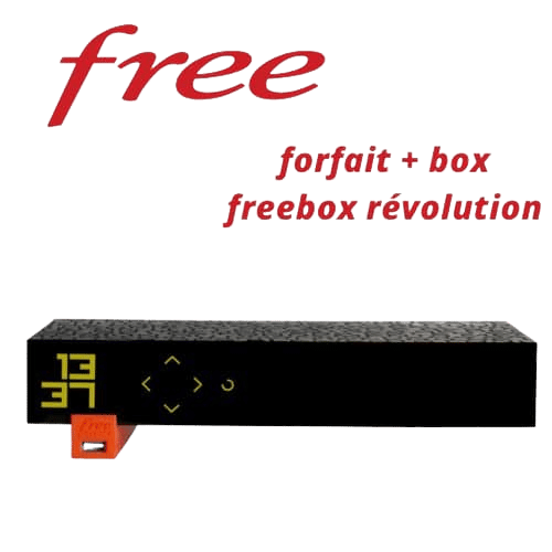 Forfait mobile Free + Freebox Révolution