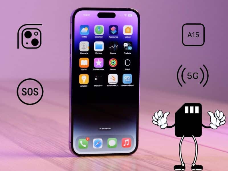 Les différentes caractéristiques de l'iPhone 14