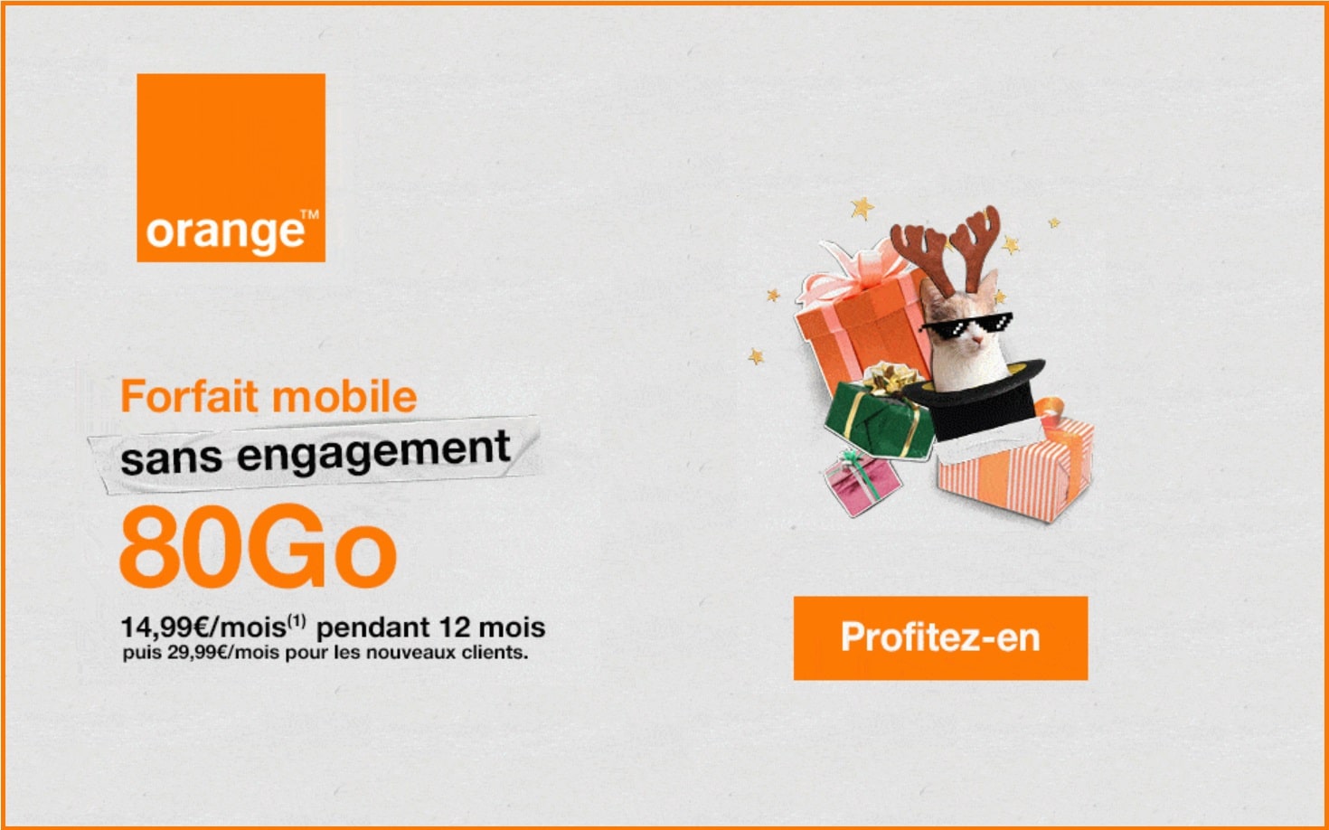 Offre de forfait mobile 80 Go de chez Orange