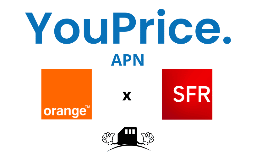 YouPrice APN, configuration selon le réseau utilisé