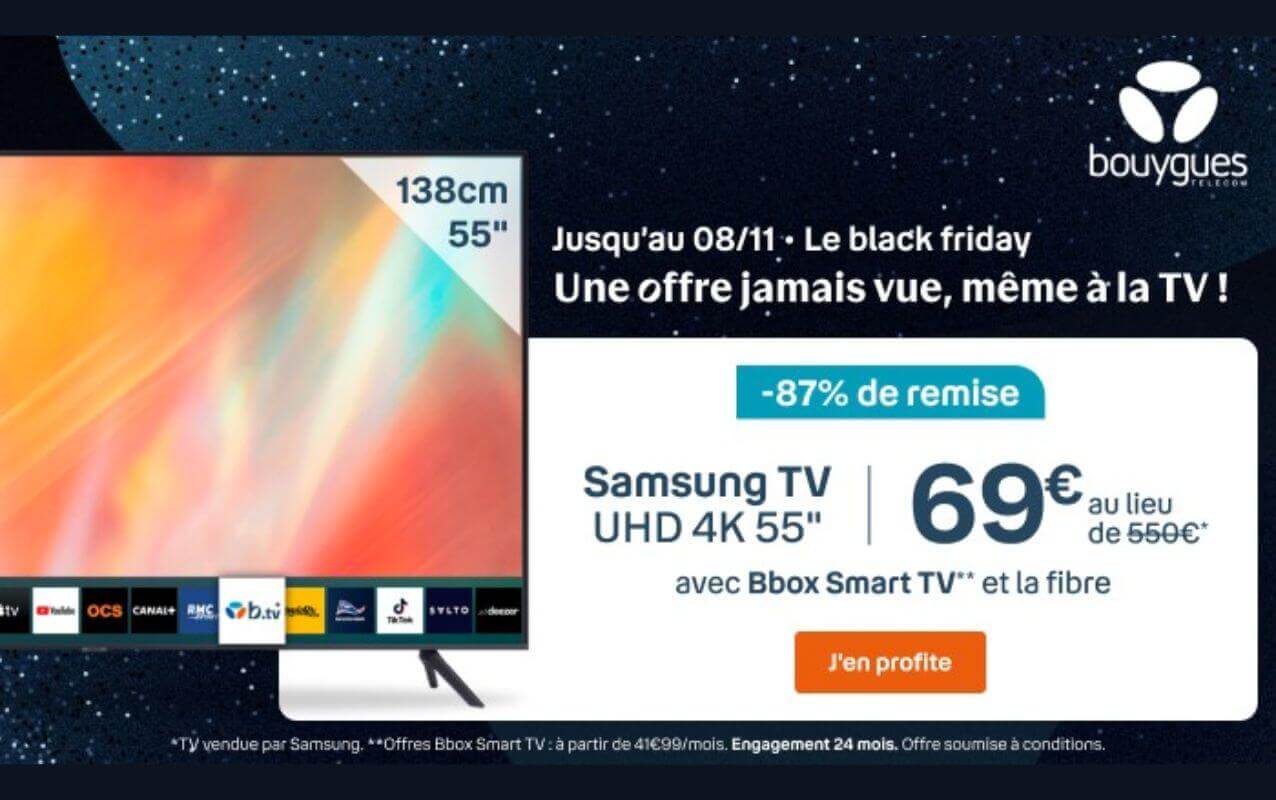 souscrire promo Bbox Smart TV à 69 €
