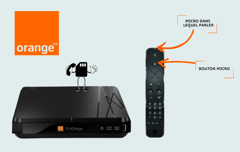 commande vocale orange livebox