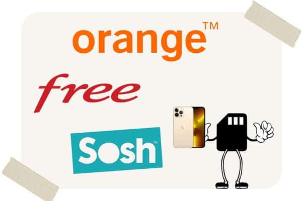 Les iPhones chez Free, Orange et Sosh.