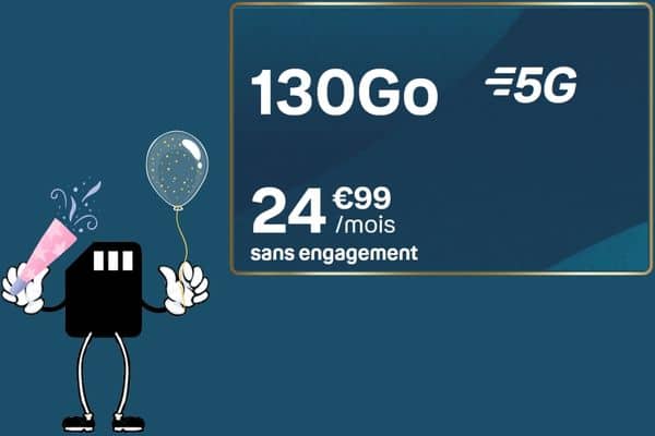 L'offre 130 Go chez B&You.