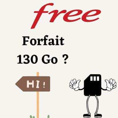L'offre Free avec 130 Go.