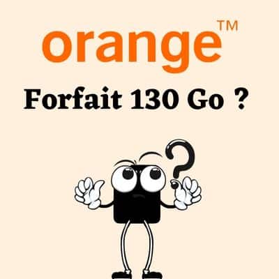 L'offre 130 Go de Orange.