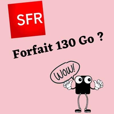 L'offre 130 go chez SFR.