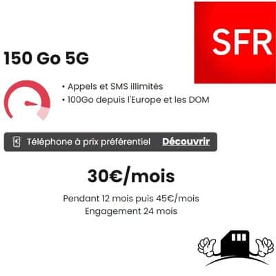 L'offre 160 Go chez SFR.