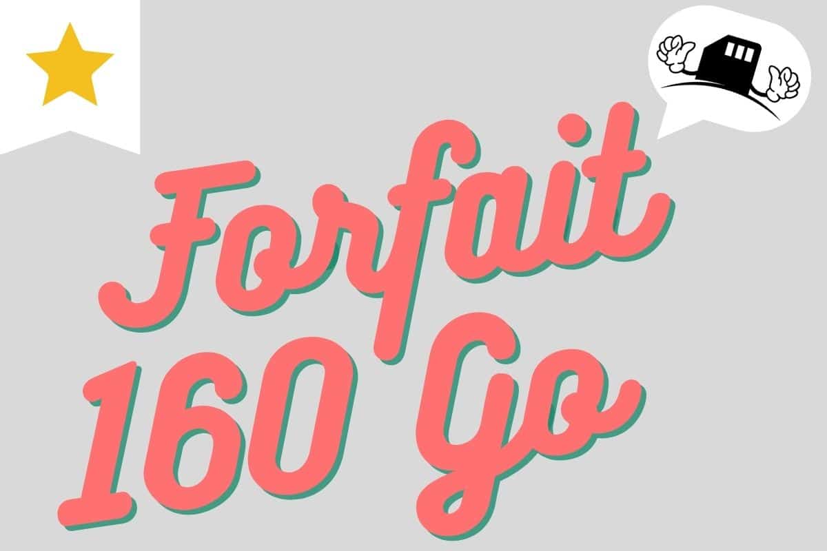 Le détail des meilleures offres avec 160 Go de data.