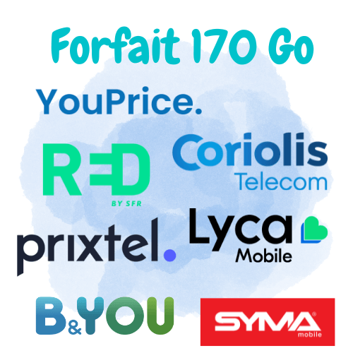 Les forfaits 170 Go des MVNO (opérateurs virtuels)