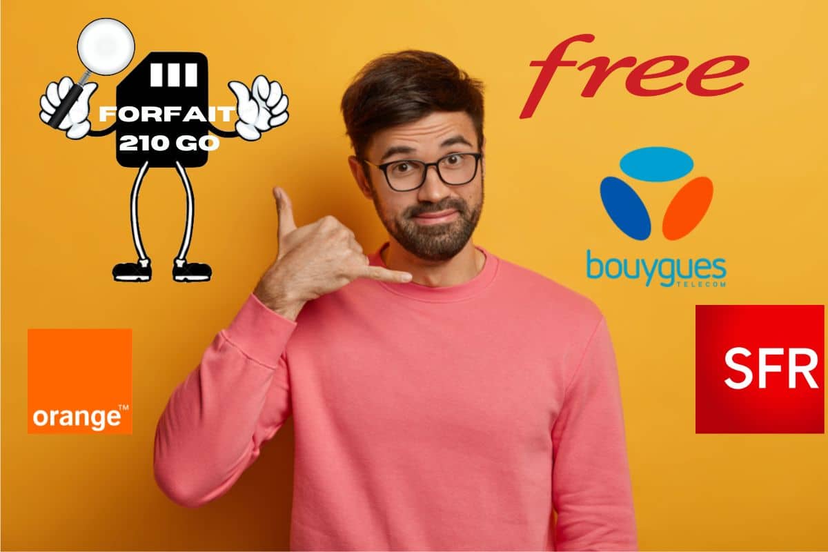 Forfait mobile 210 Go