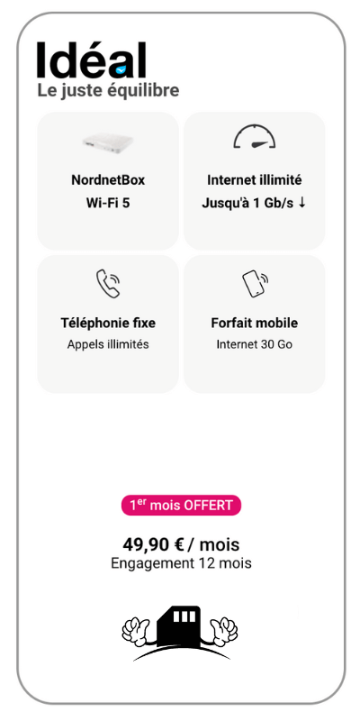Nordnet fibre : abonnement ideal