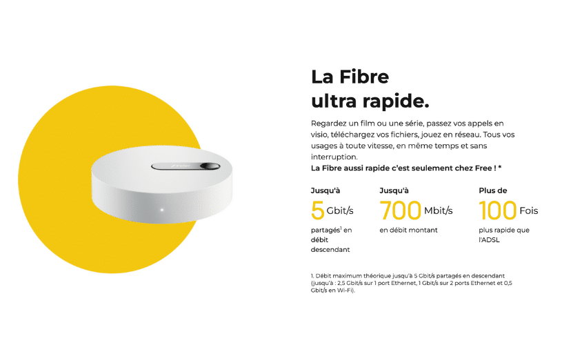 Fibre Freebox Pop