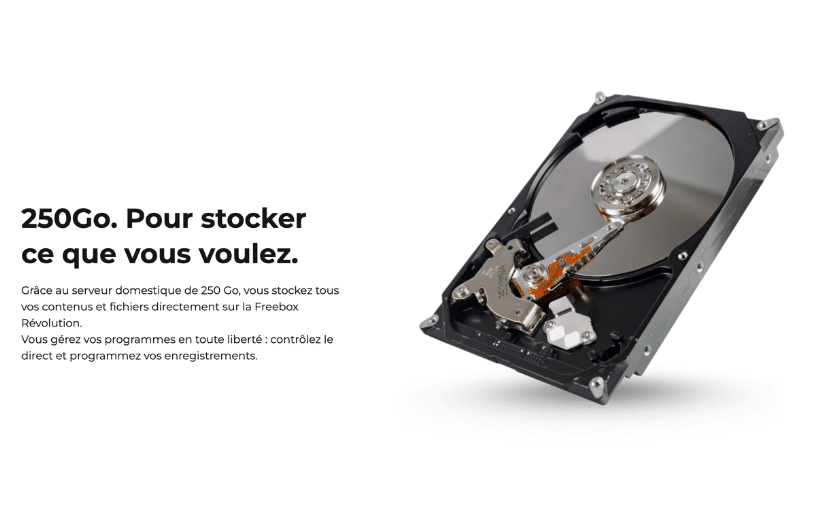Stockage Freebox Révolution