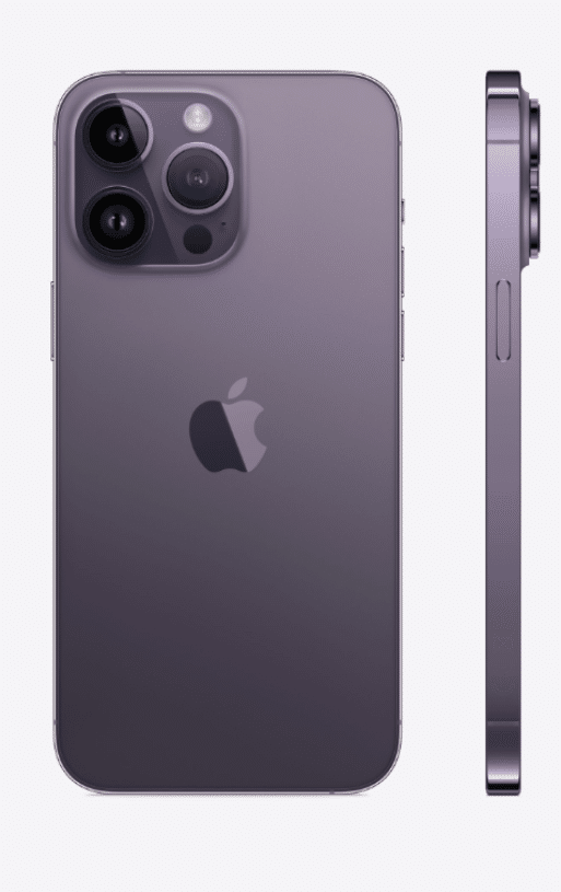 Le détail des caractéristiques de l'iPhone 14 pro max.