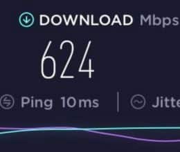 débit descendant en speedtest de la bbox must
